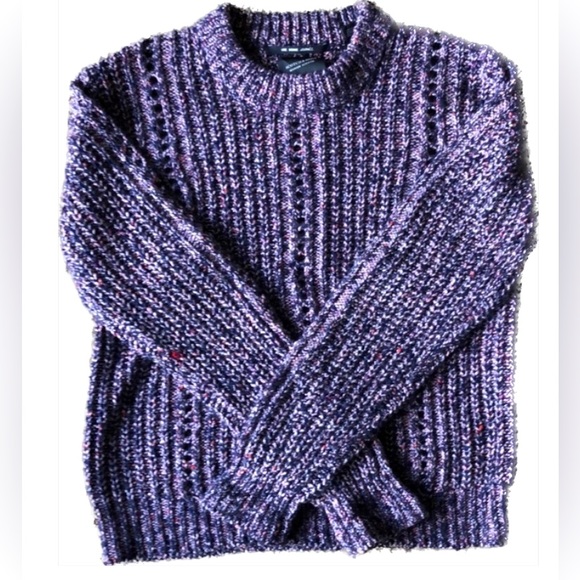 Scotch & Soda Crewneck Purple Knitted Sweater (S) - Picture 3 of 9